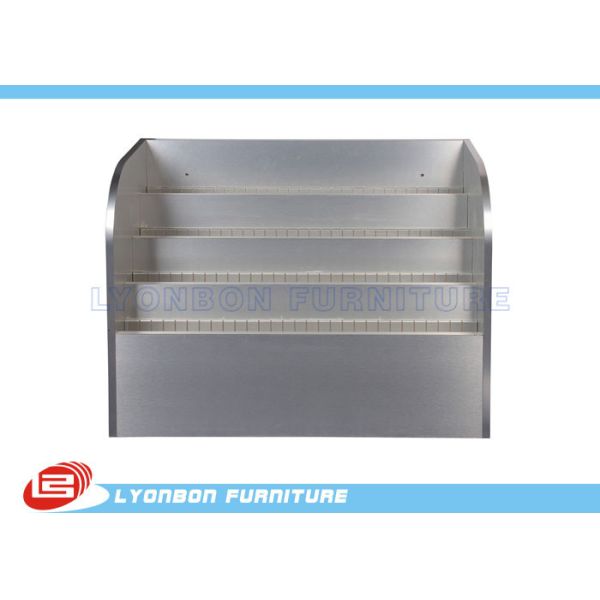 Quality Silver Customized Advertisement Display Stands MDF With Logo Printing wholesale