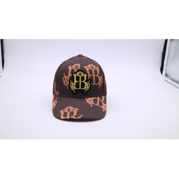 Quality Unconstructed 7 Panels 52cm Printed Baseball Caps With Plastic Closure wholesale