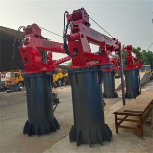 25t Hydraulic Mobile Harbour Crane Telescopic Boom Marine Deck Crane