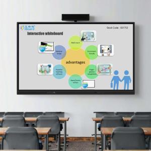 Cheap 65 Inch Interactive Flat Panel Display Touch Screen Monitor with Updated AI Function for Smart Classroom for sale