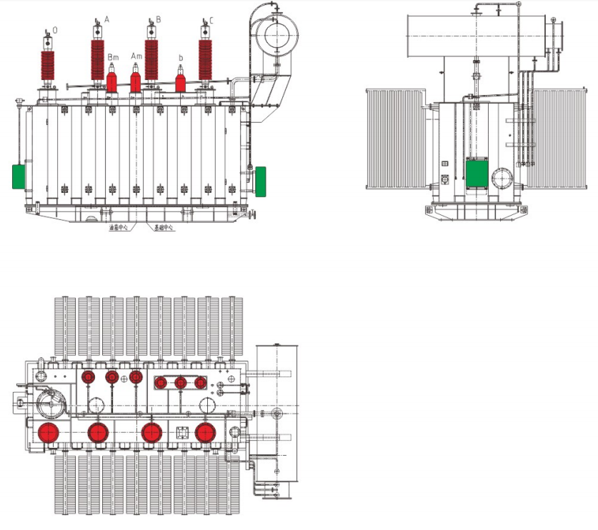 110kV Three Phase Voltage Regulator Transformer With Compact Lightweight Design