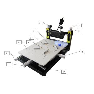 High Precise Manual Solder Printer Pick And Place Vision System Surface Mount