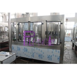 PLC Control 3 In 1 Water Filling Machine SUS304 With Screw Cap
