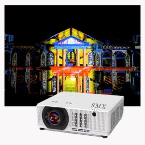 8200 Lumens 3LCD Laser Projector with 16W Speaker and 360° Projection for 3D
