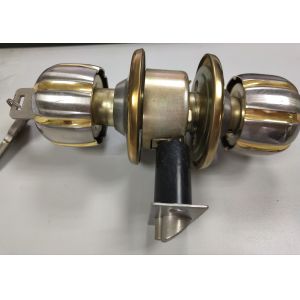 Furniture Round Key Lock Door Knob With Bar Lock Fashionable Appearance