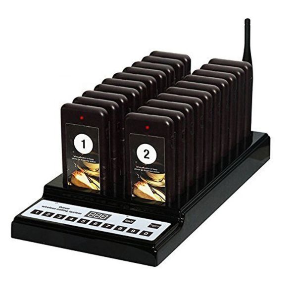 Quality hot selling 1-20 wireless restaurant pager system wholesale