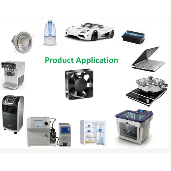 CE ROHS Approve 50Mm DC Motor Fan High Flow For Humidifier / Dehumidifier