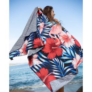 Recycled Microfiber Beach Towel With Logo Custom Quick Dry Absorbent Customized