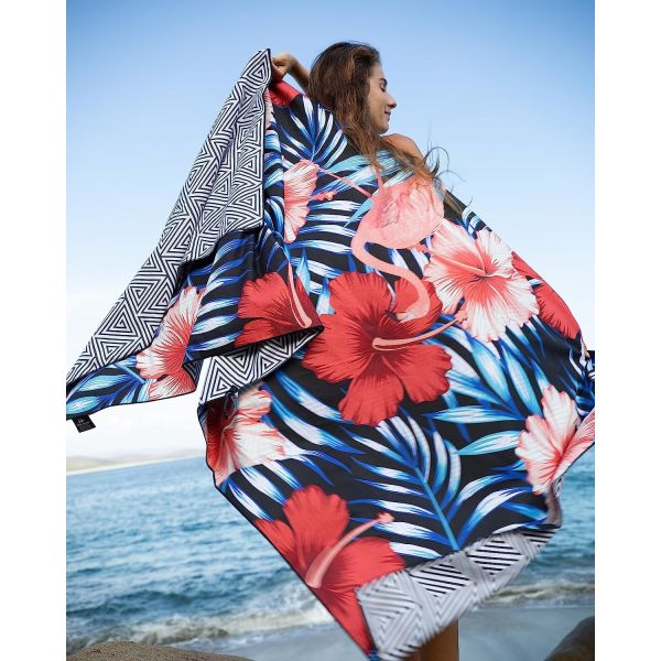 Recycled Microfiber Beach Towel With Logo Custom Quick Dry Absorbent Customized