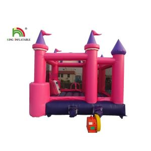 6m Inflatable Jumping Castle Large Multiplay Bouncy With Curve Slide