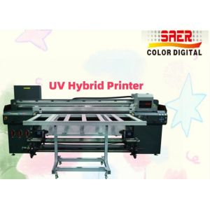 Roll To Roll And Flatbed 2 In 1 UV Hybrid Printer For Ceramic / Glass / Wood UV Printing Machine