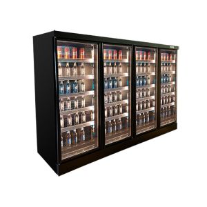 Vertical Multideck Chiller With Door Liquor Display Case Bar Fridge Energy