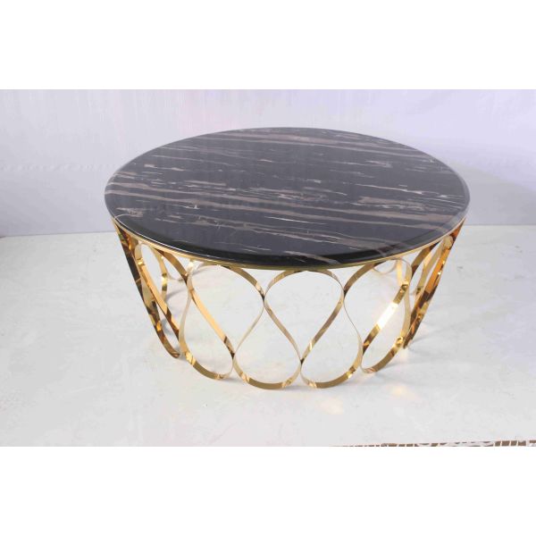 Quality Luxury Side Table Set Coffee Table Center Table With Marble Top Living Room wholesale