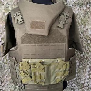 Removable Shoulder Strap Combat Tactical Vest with Molle System and Adjustable