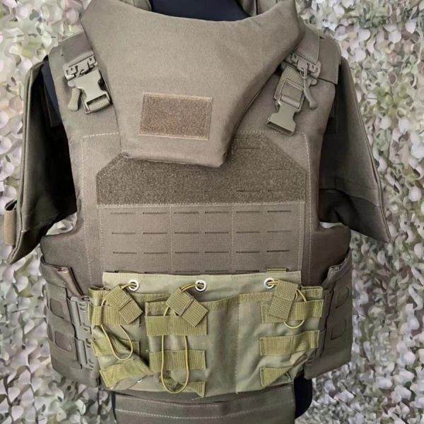Removable Shoulder Strap Combat Tactical Vest with Molle System and Adjustable