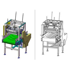 Single Phase Bag Flatten 2m industrial belt conveyor