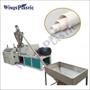 China CPVC UPVC HDPE 20-110mm Water Pipe Electric Wire Tube Single / Double Screw Extruder Machine on sale