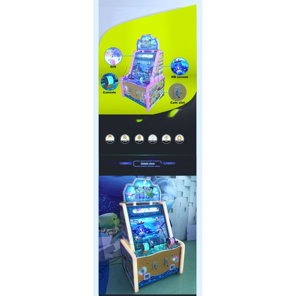 1 - 6 Player Entertainment Game Equipment Happy Fishing simulator With 32 Inch Screen