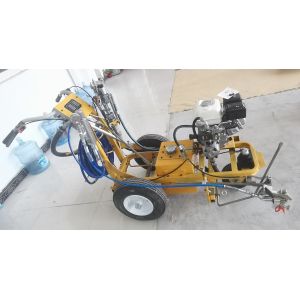 Cold Paint Single Gun Pavement Striping Machine Airless Spraying Road Marking Equipment