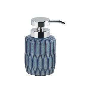 Blue Bathroom Accessories Soap Dispenser Ceramic BSCI Hand Wash Dispenser With