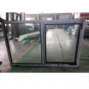 China Outswing Aluminum UPVC Awning Window Double Glazed Windproof Hurricane on sale
