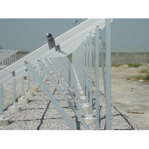 Power Plant Solar Panel Mounting Brackets Structure Aluminum Frame Ground