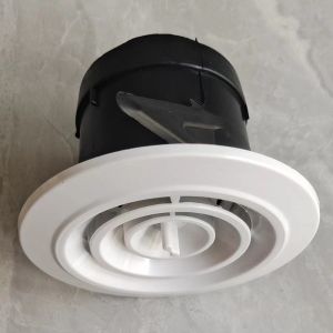 Secure Snap On Modern Plastic Round Ceiling Vent Covers Prevent Insect / Debris