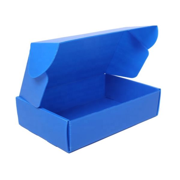 Quality Collapsible Corrugated Plastic Storage Boxes With Lid , Flute Corrugated Polypropylene Boxes wholesale