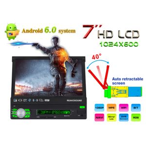 High Power Single Din Android Car Stereo 7 Inch Single Din Android Head Unit