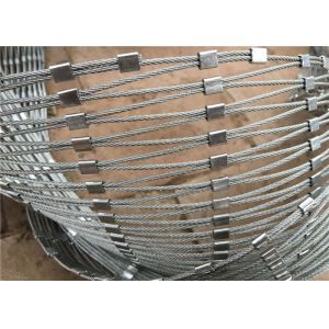 CE Approved Aviary Wire Netting with 20mm to 50mm Mesh Opening and 2.0mm Wire Diameter Stainless Steel Cable Mesh