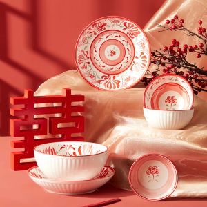 Ready To Ship In Stock Modern Style Ceramic Dinner Plate / Dinnerware With