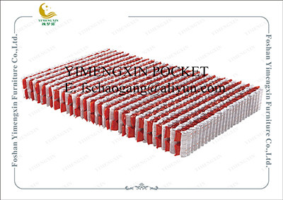 Middle suspended high and low combination independent pocket spring mattress