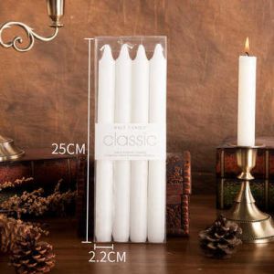 European Colored Long-Rod Candle Holiday Decoration Power Failure Emergency