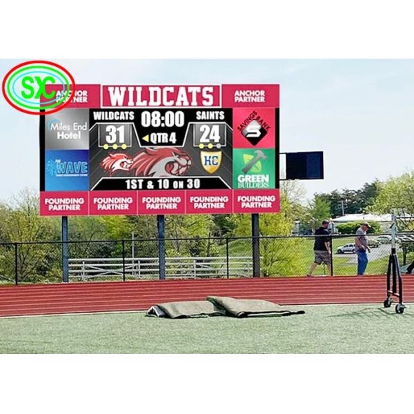 P10 Stadium Perimeter Full Color LED Display 3000Hz 1R1G1B 320x160mm