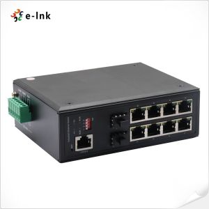 8-Port 10/100/1000T To 2-Port 100/1000Base-X SFP Managed Industrial Switch