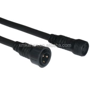 China IP67 rated 3 pin waterproof connector with RoHS compliance and custom wire length on sale