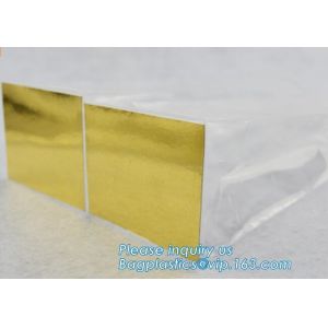 Factory wholesale side gusset clear polybag plastic square flat bottom bopp bag