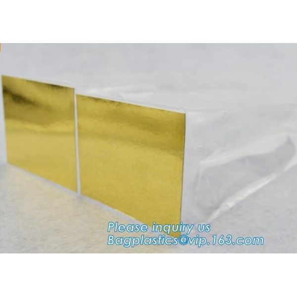 Factory wholesale side gusset clear polybag plastic square flat bottom bopp bag