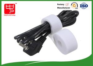 Cheap Hook loop Double Sided Roll for Computer cord wrap , 25m / roll for sale