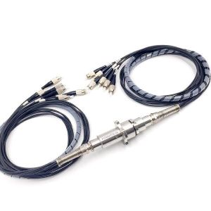 Cheap Multi Single Mode IP54 Fiber Optic Rotary Joint Light Weight 185g for sale
