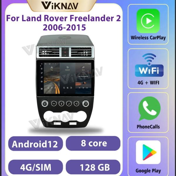 13.1 Inch Stereo For 2006-2015 Land Rover Discovery Freelander Navigation GPS Multimedia DVD Player Wireless Carplay 4G