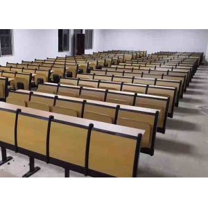 Lecture Hall College Chair And Desk Folded Soft Cushion
