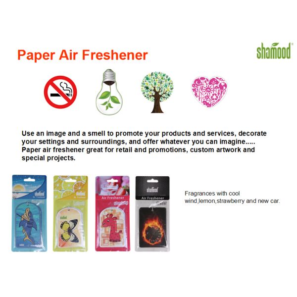 Animal Giraffe Thick Paper Air Freshener Strawberry Fragrance Eco - Friendly