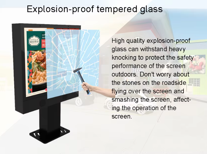 Waterproof Outdoor Capacitive Touch Digital Signage Totem Digital Displays Drive