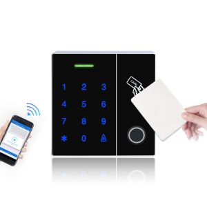 Touch Panel Fingerprint and RFID Card Access Control Reader Support Password and