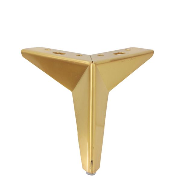 Quality Y Style Replacement Sofa Legs , Chrome Sofa Legs 2.5mm Thickness With Rubber wholesale