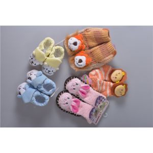 Knitted Slip Resistant Cotton Baby Socks For Keep Warm Custom Made Size