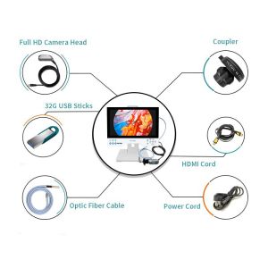 Factory 24 Inch Rigid FHD Endoscope Camera System With Playback And USB Storage