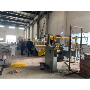 ST37 ST52 Steel Coil Slitting Machine With Five Roller Pinch And Leveler