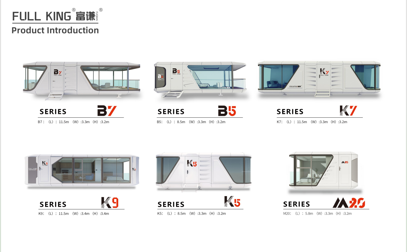 Steel Structure Capsule House with Hollow Glass for Hotels